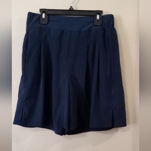 blue long shorts